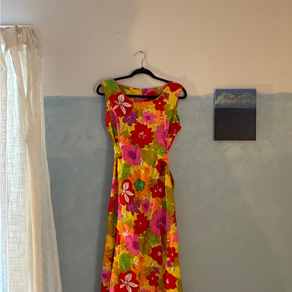Floral Multicolor Sleeveless Dress